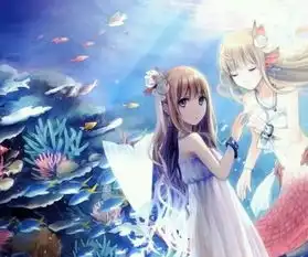 谁有像这种少女在蓝天下的唯美动漫少女图片