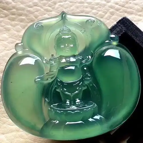 小土豪珠宝缅甸玉石翡翠直播玉镯佛观音葫芦叶子平安扣吊坠牌专拍
