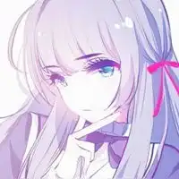 二次元紫色系列少女头像绝美