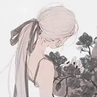 卡通女生背影头像小清新卡通女生背影头像