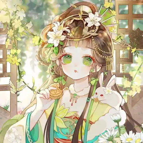 2022年闺蜜头像绝美手绘插画双人闺蜜头像