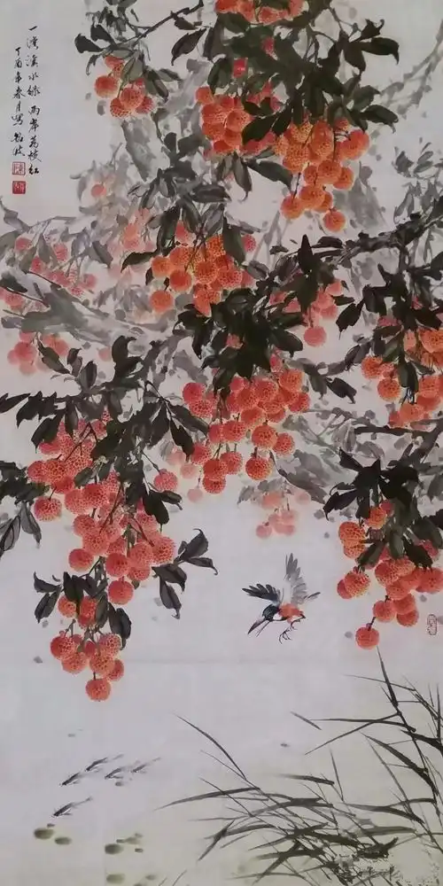 陈铭波水墨画花鸟画作品欣赏