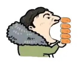 王思聪吃热狗表情包