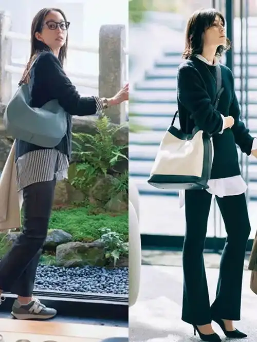 给40岁女人的春日穿搭建议,搭配要简约干净,出门包包要背