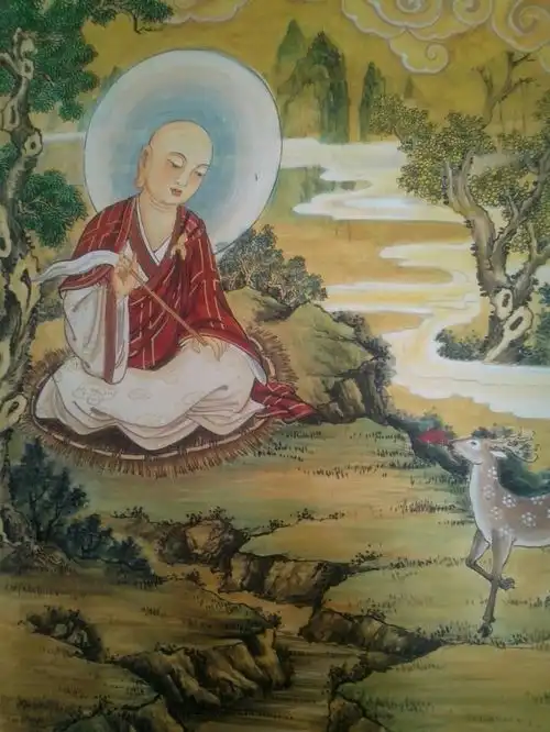 佛像壁画寺庙背景墙壁画