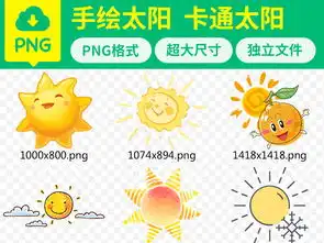 卡通手绘太阳阳光天气png设计元素图片素材模板下载14.90mb居家物品大全生活工作