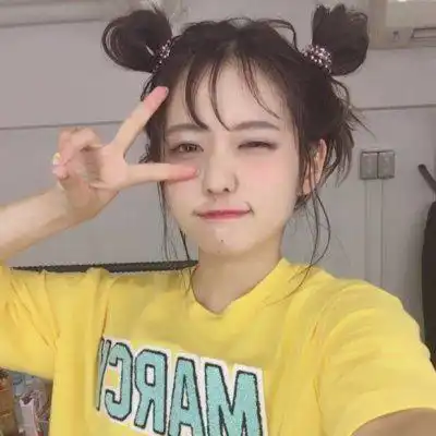 可爱搞怪的女生头像有一部分是剪刀手的