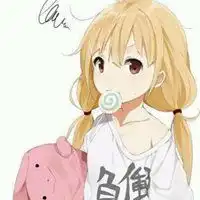 吃棒棒糖的可爱卡通女生头像微信头像图片大全