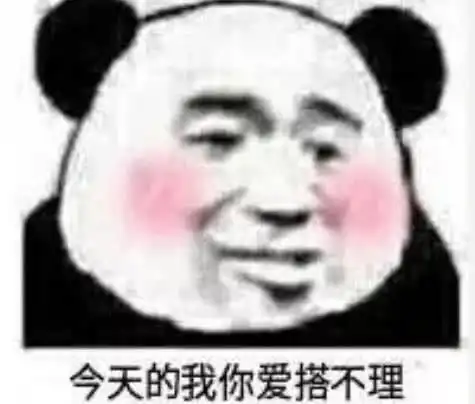 熊猫头逗趣专用表情包听你说话就像在刷我5年前的qq空间
