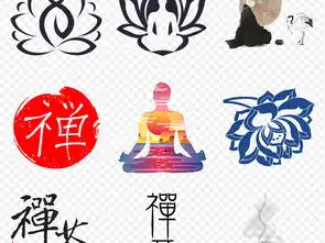 中国风禅意坐禅禅文化艺术字海报素材背景图片png