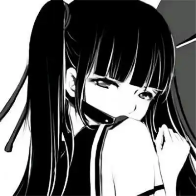 黑暗系动漫头像黑暗系列少女丧图片