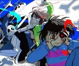 undertale人物传说之下精美人物图包sansfriskchara期