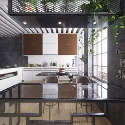 暗黑系工业风格私家公寓空间室内设计小小小波可zcool