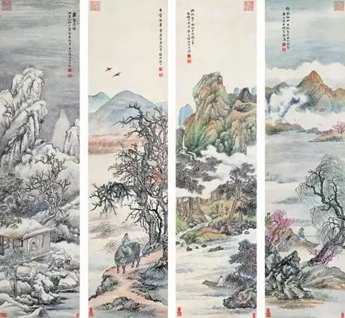 全才画家陆恢山水,人物,花鸟画合辑120幅