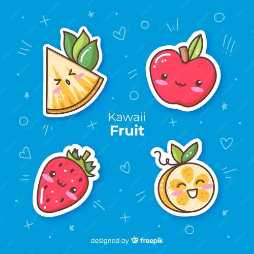kawaiihanddrawnfruitcollection草莓