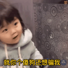 萌娃动态表情包合集就你个傻狗还想骗我