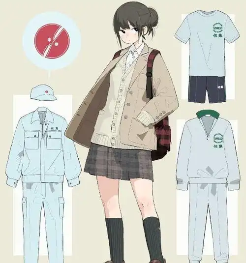 画动漫校服教程,女高中生制服的画法教程