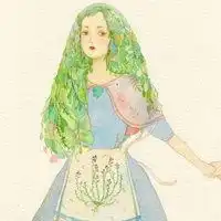 紫色衣服女生头像水彩微信头像图片大全