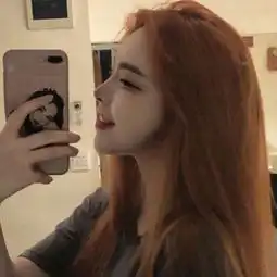 唯美好看的长发侧颜女生图像