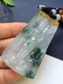 翡翠冰糯种自在观音天然a货吊坠翡翠冰糯种自在观音天然a货吊坠