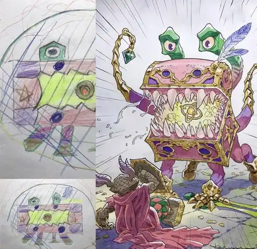 帮儿子改画的老爸放出大量精彩作品,看起来都快成一部漫画了