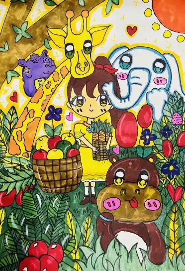 瞧孩子们心目中的生物世界是这样