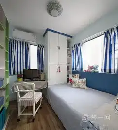 东莞阳光海岸130平米地中海混搭风格装修案例实景图