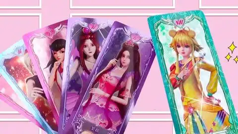 叶罗丽卡片第一次抽出稀有sr卡亮彩,这张太也可爱了吧