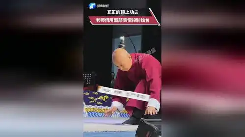 真顶上功夫老师傅将烛台放在头顶,用面部表情稳稳将其控制住