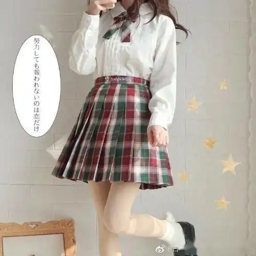 jk制服少女怎么过圣诞这些红绿裙也太好看了