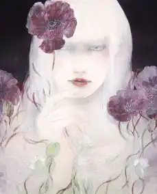 插画师笔下的仙女,有种淡淡的凄美,让人心生怜惜