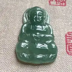 缅甸翡翠冰种观音吊坠