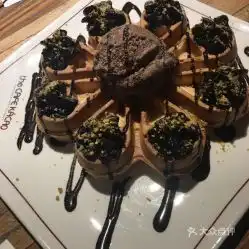 咖咖奥咖啡厅广元店的巧克力华夫好不好吃用户评价口味怎么样上海美食巧克力华夫实拍图片大众点评