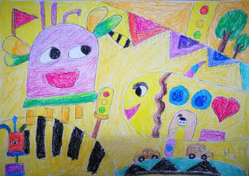 创新体验成长实幼科技幻想画作品展