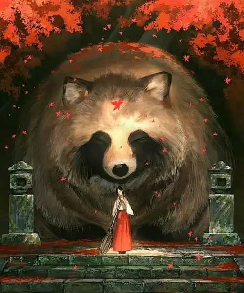 当小动物们在二次元的世界变大后,狐狸很神秘,狼很温和