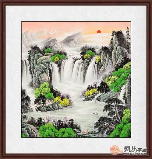 客厅走廊挂什么样的装饰画才合适国画作品当仁不让