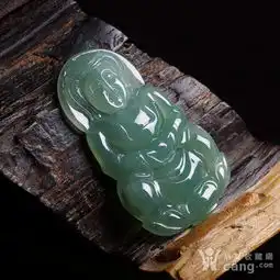 满绿翡翠正座观音吊坠1