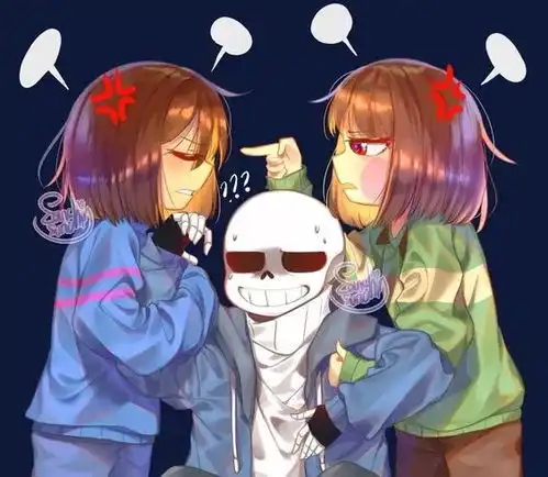 undertale人物传说之下精美人物图包sansfriskchara期