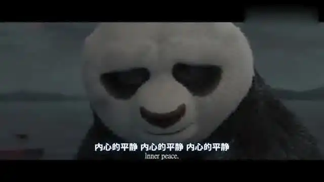 功夫熊猫阿宝真打出太极徒手接炸弹这表情太可爱了