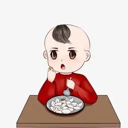 新年包饺子温馨场景手绘卡通人物包饺子吃饺子场景图片素材其他格式下载动漫人物大全
