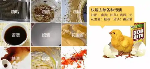 美国人也跟着变态了用了上百年的去污粉,轻轻一抹,老油污瞬间化为污水