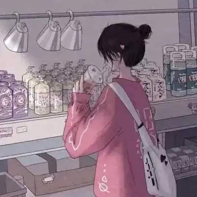 最火的抖音便利店恋人动漫头像