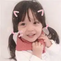 女生头像小孩子卖萌可爱型两张微信头像图片大全
