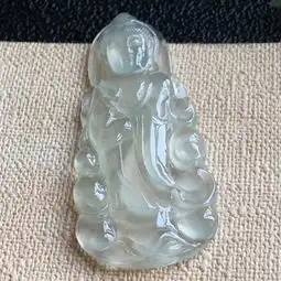 天然翡翠a货冰种观音吊坠翡翠观音吊坠怎么开光,翡翠吊坠绿带黄,白菜翡翠吊坠的寓意,翡翠吊坠a货