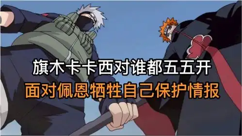 佩恩入侵木叶3卡卡西为保护情报牺牲自己