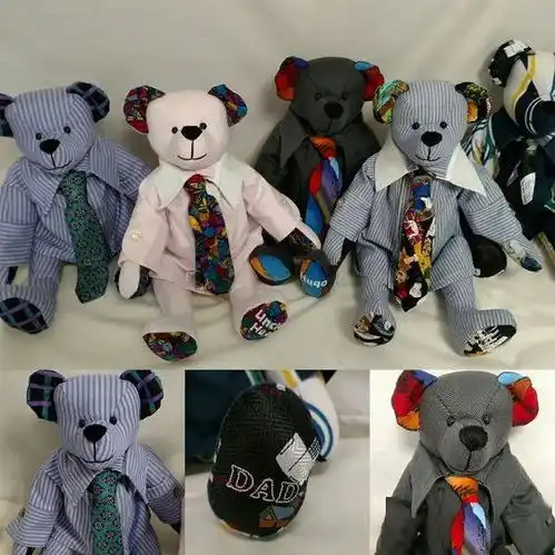 孩子的旧衣服,被妈妈做成了泰迪熊,diy手工布艺附图纸教程