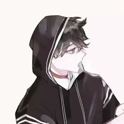 呆萌动漫情头一人一半图片