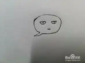 简笔画猫眼表情包