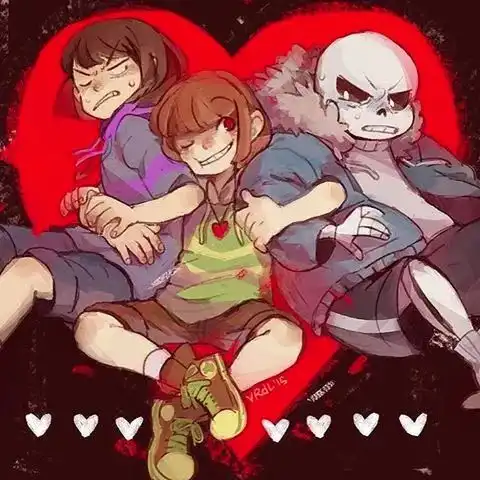 undertale人物传说之下精美人物图包sansfriskchara期