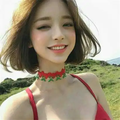 qq女生短发头像唯美,对待生活要活泼开心
